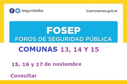 FOSEP 13 14 15